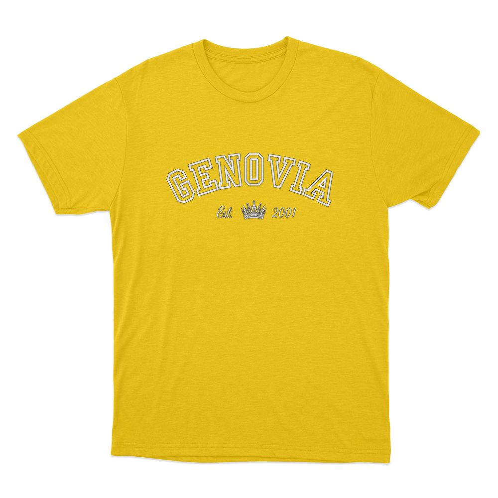 Genovia Est 2001 Unisex T Shirt Yellow Genovia Est 2001 Unisex T Shirt Yellow