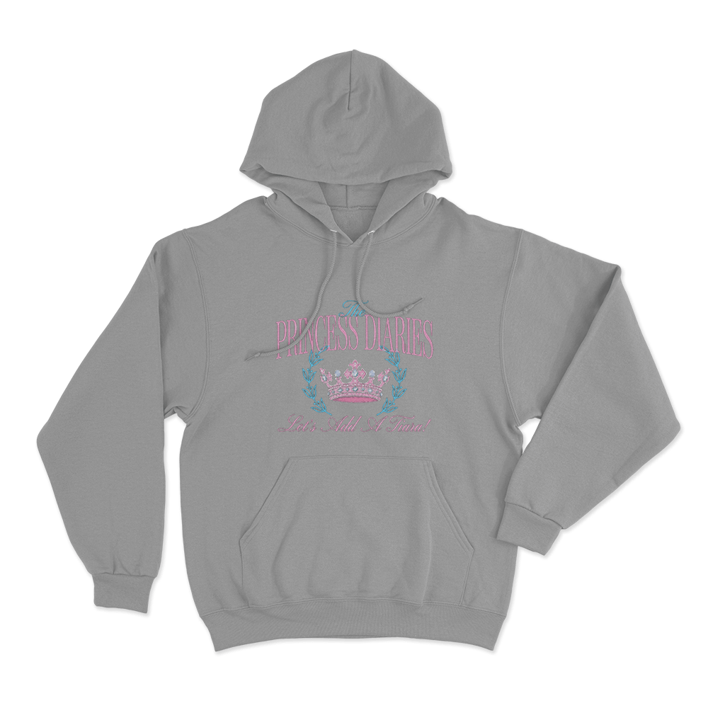 The Princess Diaries Let's Add A Tiara! Unisex Hoodie Grey The Princess Diaries Lets Add A Tiara Unisex Hoodie Grey