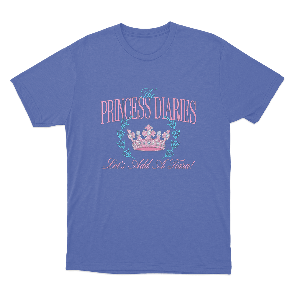 The Princess Diaries Let's Add A Tiara! Unisex T Shirt Blue The Princess Diaries Lets Add A Tiara Unisex T Shirt Blue