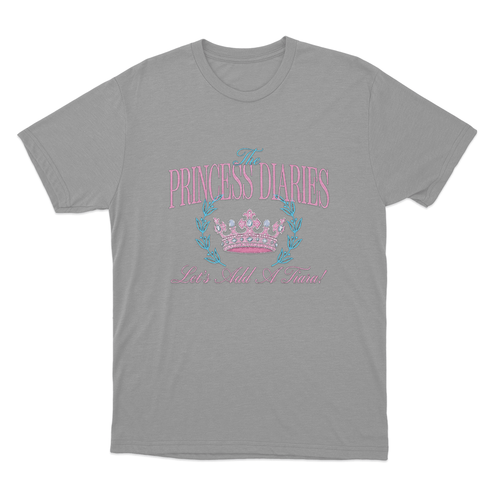 The Princess Diaries Let's Add A Tiara! Unisex T Shirt Grey The Princess Diaries Lets Add A Tiara Unisex T Shirt Grey