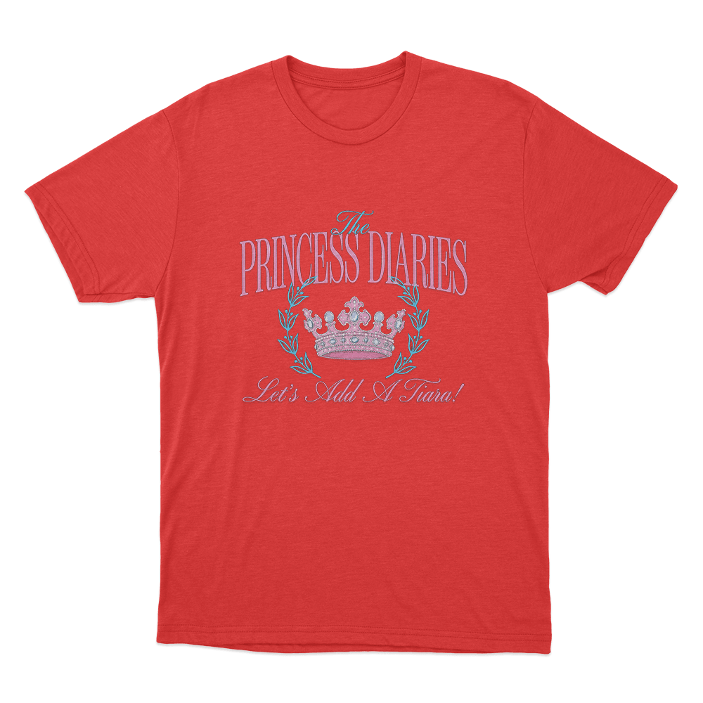 The Princess Diaries Let's Add A Tiara! Unisex T Shirt Red The Princess Diaries Lets Add A Tiara Unisex T Shirt Red