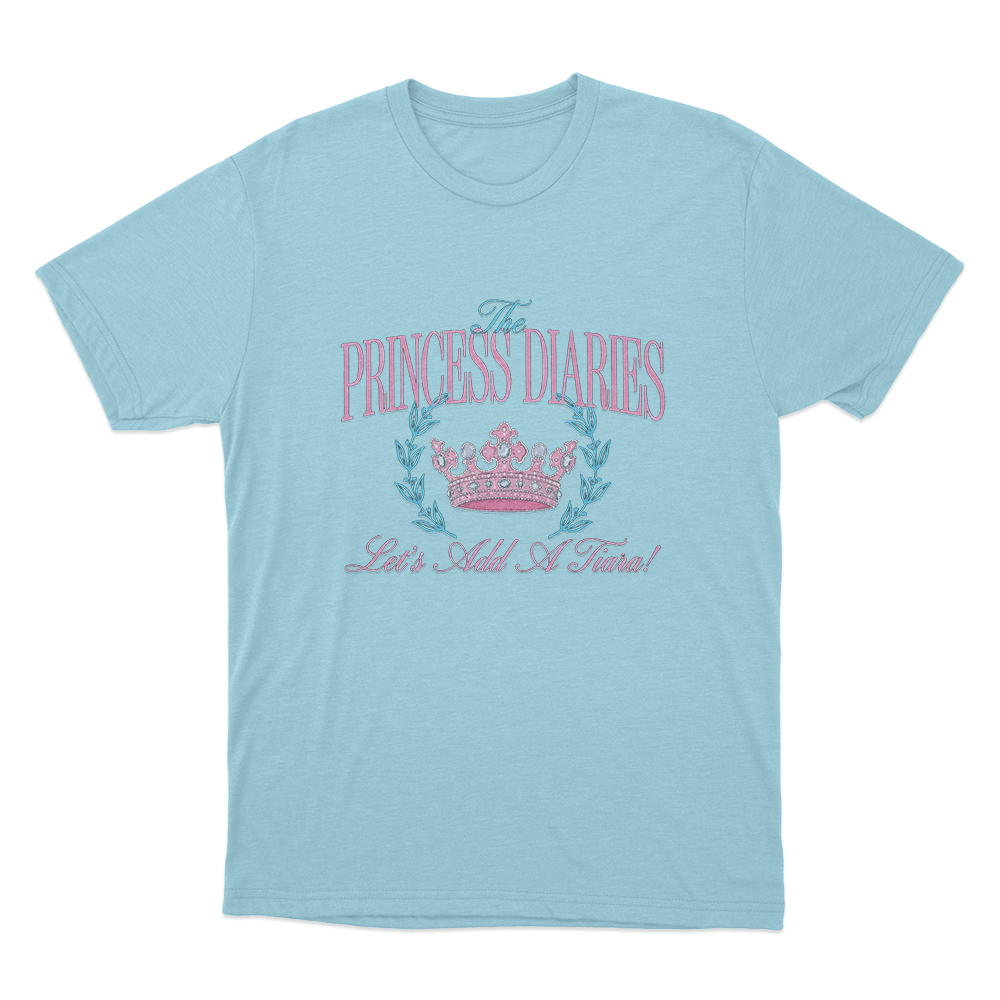 The Princess Diaries Let's Add A Tiara! Unisex T Shirt Sky Blue The Princess Diaries Lets Add A Tiara Unisex T Shirt Sky Blue
