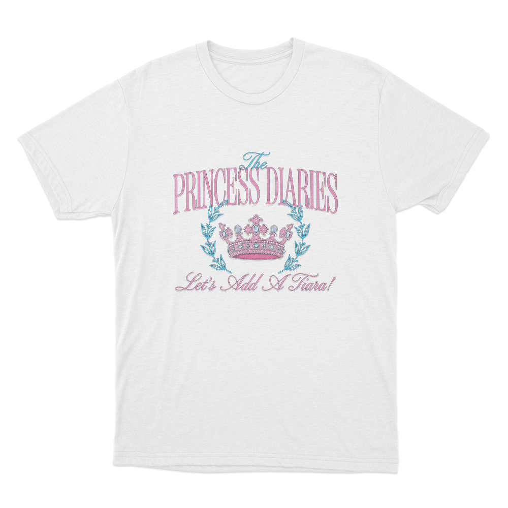 The Princess Diaries Let's Add A Tiara! Unisex T Shirt White The Princess Diaries Lets Add A Tiara Unisex T Shirt White