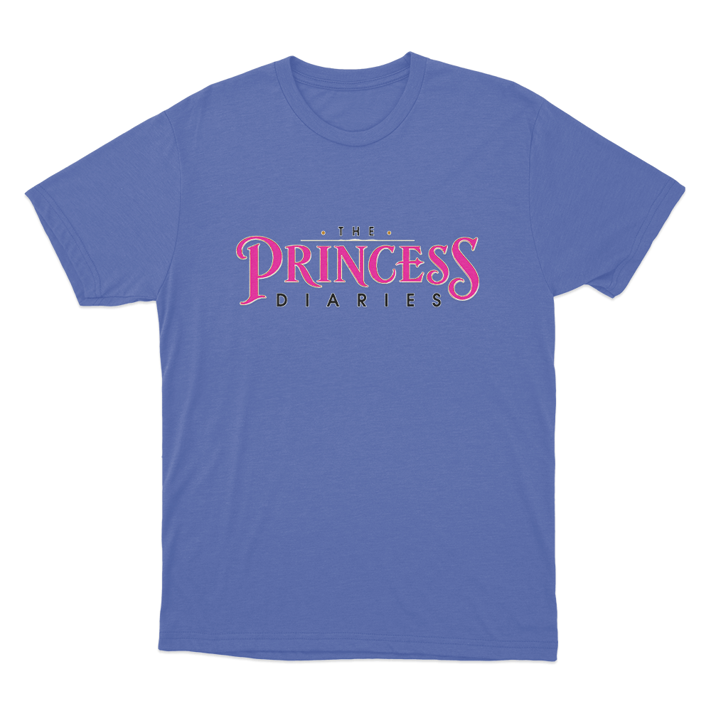 The Princess Diaries Logo Unisex T Shirt Blue The Princess Diaries Logo Unisex T Shirt Blue