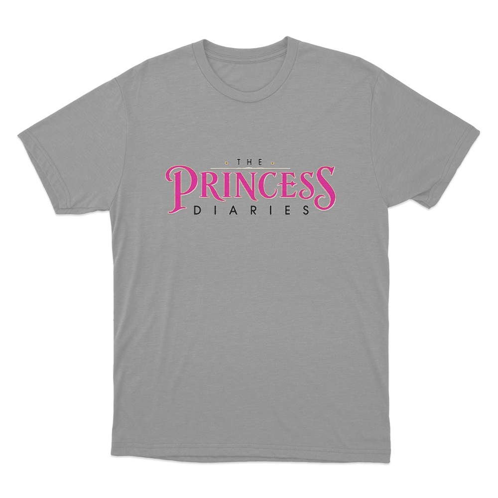 The Princess Diaries Logo Unisex T Shirt Grey The Princess Diaries Logo Unisex T Shirt Grey