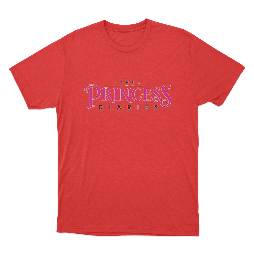 The Princess Diaries Logo Unisex T Shirt Red The Princess Diaries Logo Unisex T Shirt Red