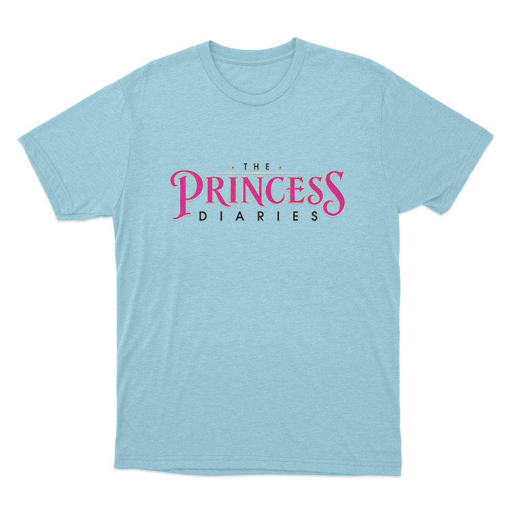 The Princess Diaries Logo Unisex T Shirt Sky Blue The Princess Diaries Logo Unisex T Shirt Sky Blue