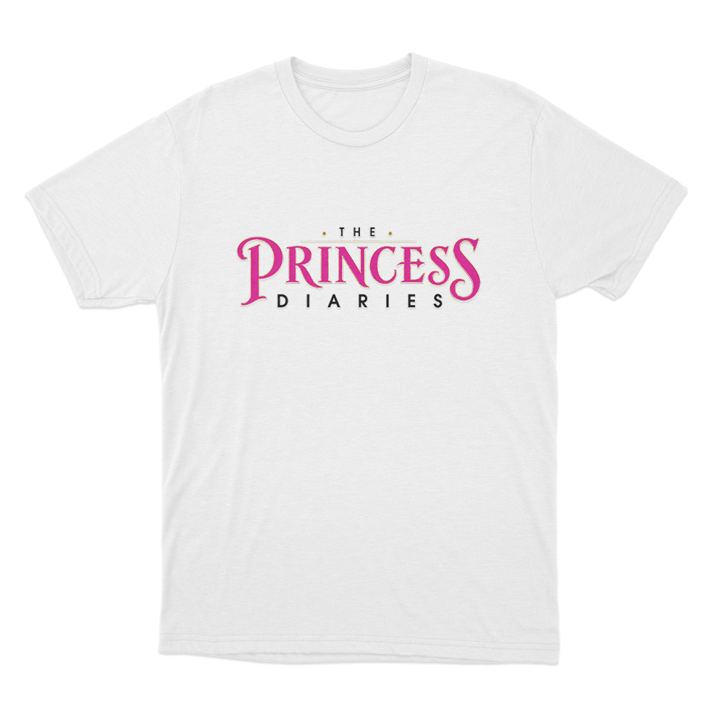 The Princess Diaries Logo Unisex T Shirt White The Princess Diaries Logo Unisex T Shirt White