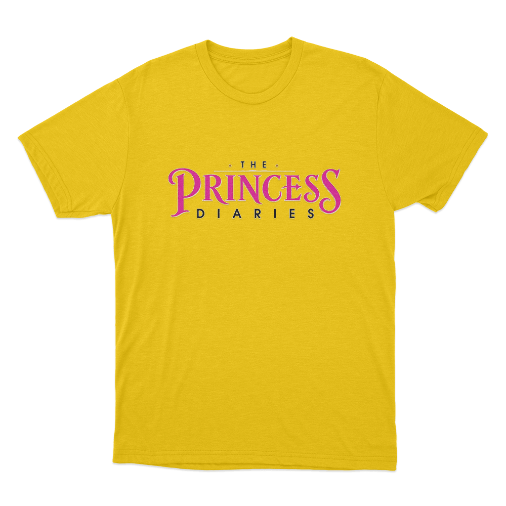 The Princess Diaries Logo Unisex T Shirt Yellow The Princess Diaries Logo Unisex T Shirt Yellow