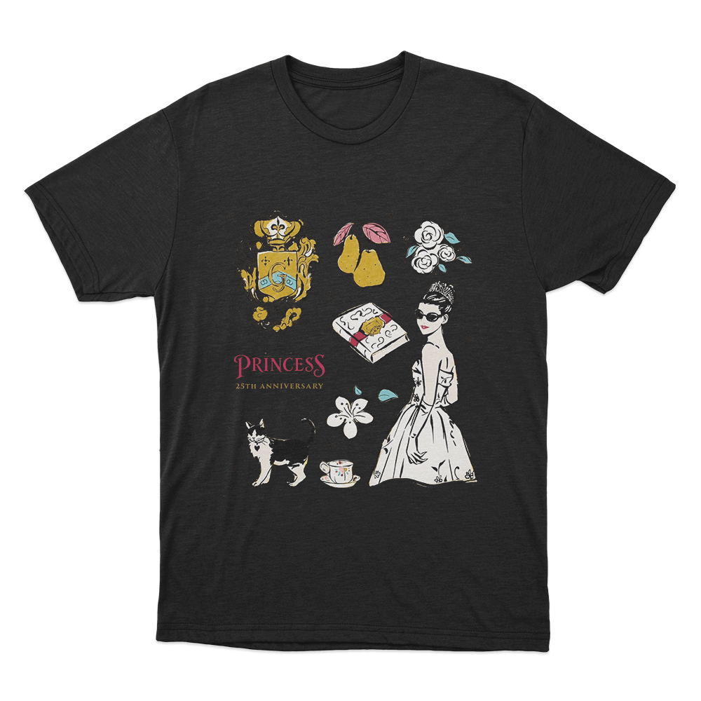 The Princess Diaries Mia Collage 25th Anniversary Unisex T Shirt Black The Princess Diaries Mia Collage 25th Anniversary Unisex T Shirt Black