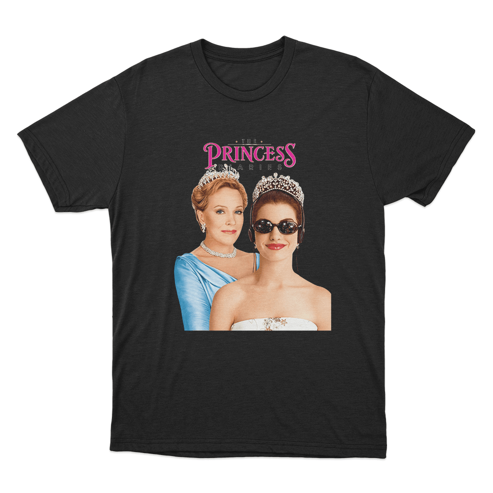 The Princess Diaries Portrait Unisex T Shirt Black The Princess Diaries Portrait Unisex T Shirt Black