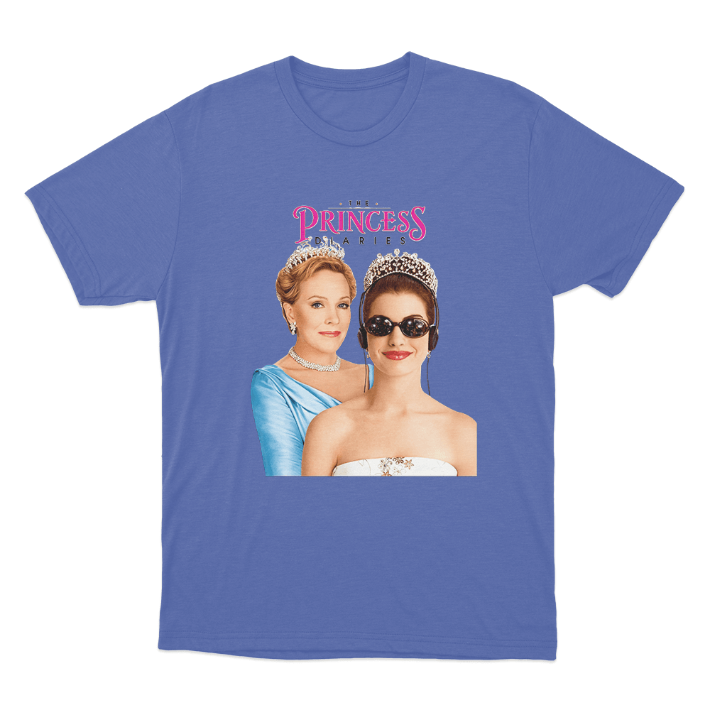 The Princess Diaries Portrait Unisex T Shirt Blue The Princess Diaries Portrait Unisex T Shirt Blue