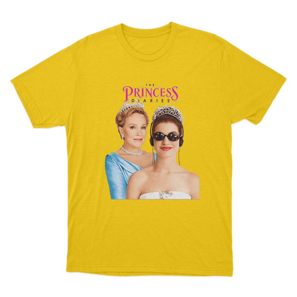 The Princess Diaries Portrait Unisex T Shirt Yellow The Princess Diaries Portrait Unisex T Shirt Yellow