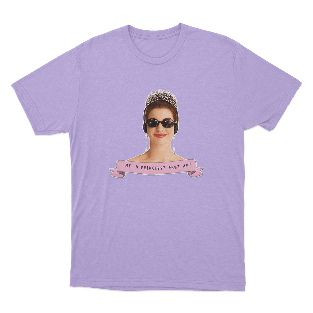 The Princess Diaries Shut Up! Unisex T Shirt Purple The Princess Diaries Shut Up Unisex T Shirt Purple